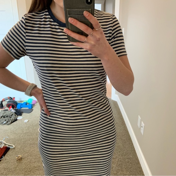 Blue and white striped bodycon dress - H&M size M - Picture 8 of 9